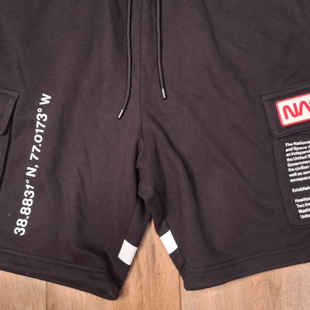 Black Cargo Shorts for Men